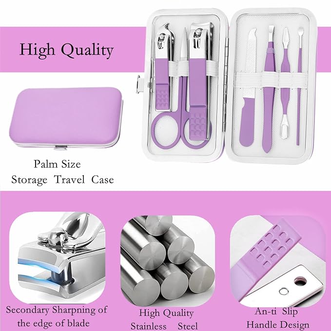 Aceoce Manicure Set Women's Nail Clipper Set Nail Kit - Image 3