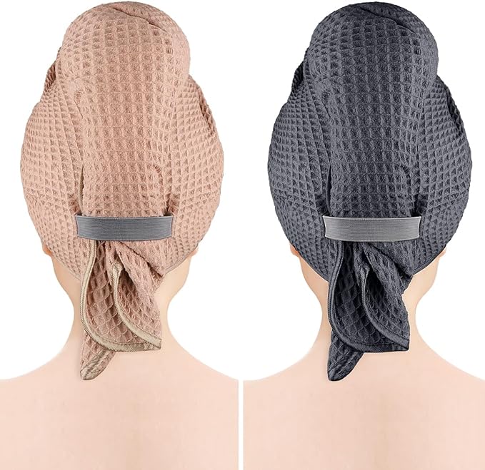 GLIMGLINT 2 Pack Microfiber Hair Towel Wrap by Unknown
