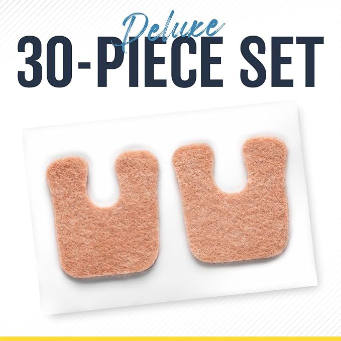 Mars Wellness U-Shaped Callus Pads, 1/4" Thick, Flesh Colored, Callus Protection - Image 2