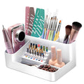 ANRUI Nail Drill Machine & Bits Storage Box, Plastic Nail desk organizer of 28 by ANRUI