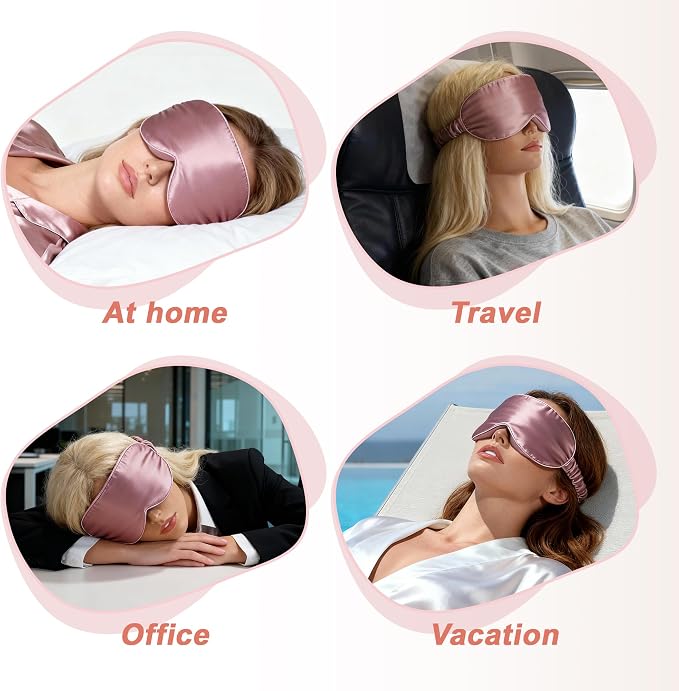 VOCOSTE 22 Momme Pure Silk Sleep Mask - Image 7