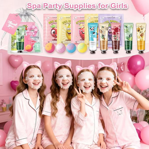 110PCS Spa Party Supplies for Girls, Daughter Spa Party Favors Include Face - Image 2