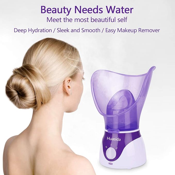 Facial Steamer Personal Steam Inhaler Sauna Facial Steamer Hot Mist - Image 3