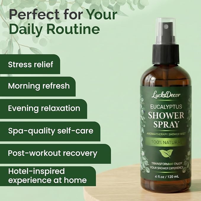 Eucalyptus Shower Spray 4oz – Aromatherapy Shower Mist, Spa and Sauna Inspired - Image 6