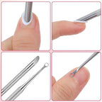 Loop Cuticle Pusher, Pre-treatment Cuticle Pusher, Stainless Steel Nail Care - Image 4
