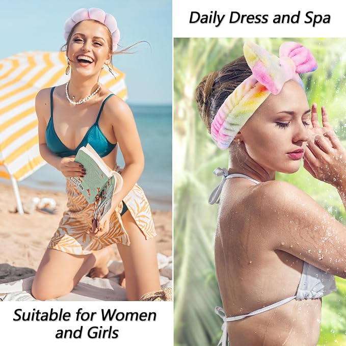 VELSCRUN Spa Headband, Makeup Face Wash Skincare Headbands, Stuff - Image 5