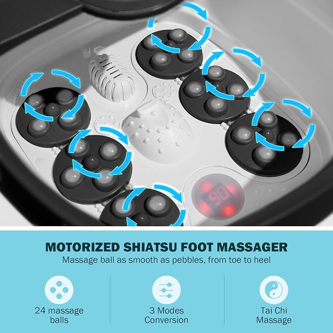 KNQZE Collapsible Foot Spa Electric Foot Bath - Image 2