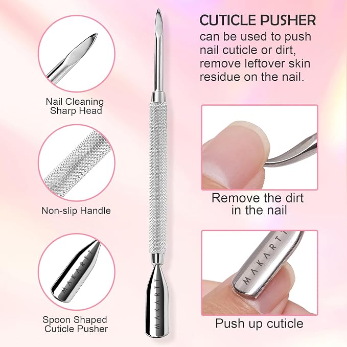 Makartt Cuticle Trimmer with Cuticle Pusher - Image 3