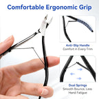 Makartt Cuticle Nipper - 7mm Full Jaw Stainless Steel Cuticle Trimmer - Image 4