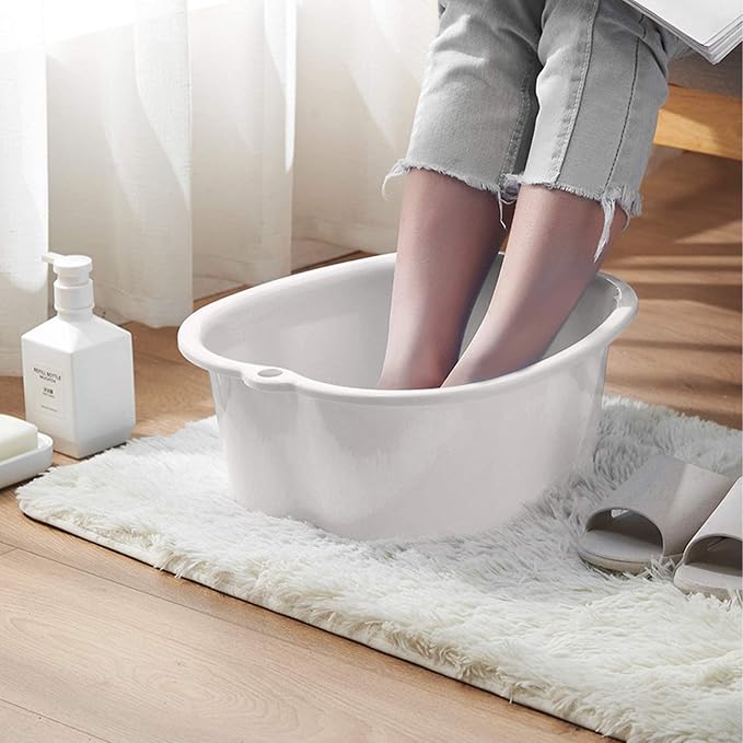 AXLOFO® Foot Soaking Bath Basin, Large Plastic Foot Soaking Tub, Feet Massage - Image 6