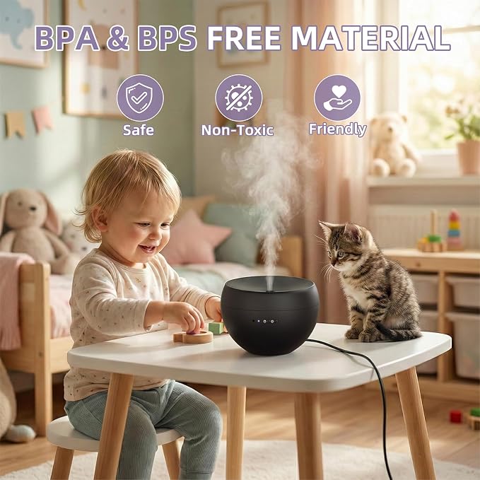 Essential Oil Diffuser, Small Ultrasonic Aromatherapy Diffuser - Image 6