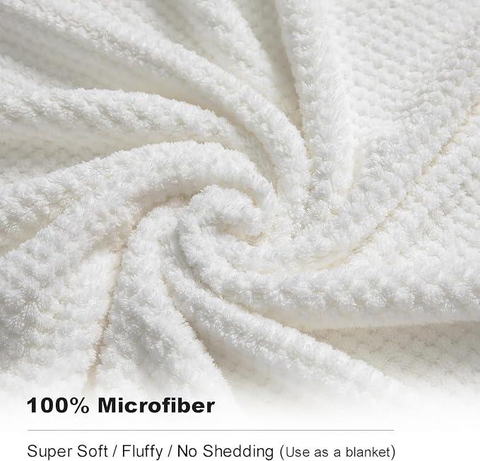 Smuge 8pcs Bath Towel Set, 2 Extra Large Bath Towel Sheets, 2 Hand Towels and 4 - Image 3