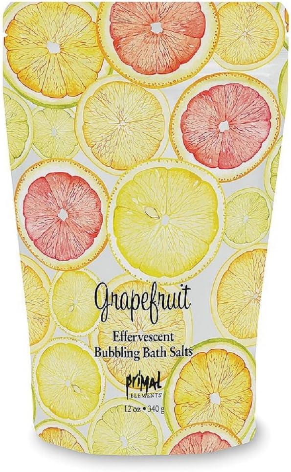 Primal Elements Detoxifying Sea Salt Soak, Bubbling Aromatherapy Salts by PrimalElements