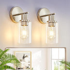 DLLT Wall Sconces Set of Two: Modern Bathroom Vanity Light Fixtures by DINGLILIGHTING