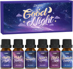 SALUBRITO Good Night Fragrance Oils, Premium Essential Oil Set by Salubrito