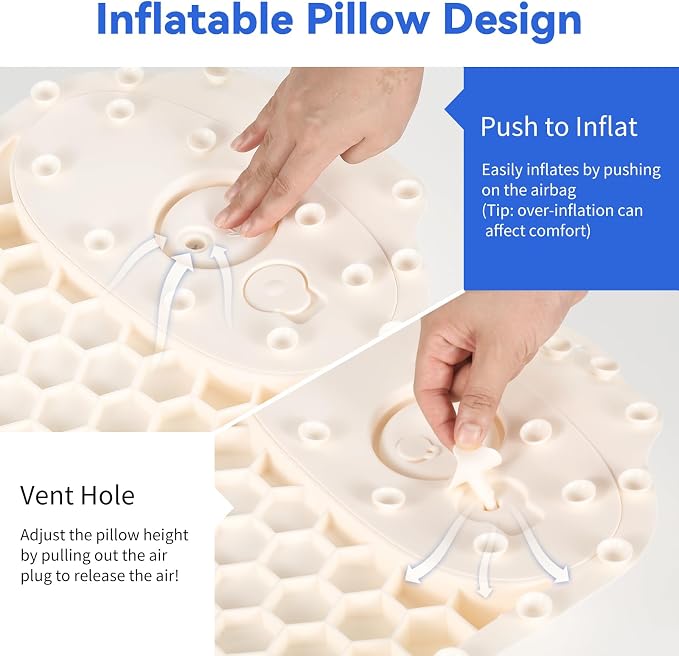Goowin Bath Pillows for Tub, New Generation Skin-Friendly Silicone Bath Pillow - Image 3