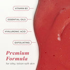 Caress Tahitian Pomegranate & Coconut Milk Exfoliating Scrub Body Wash - Image 5