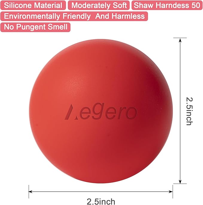 Massage Lacrosse Balls for Myofascial Release, Yoga Deep Tissue Massage - Image 2