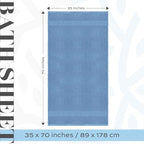 White Classic Luxury Soft Bath Sheet Towels - Image 4