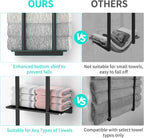 Over The Door Towel Rack, 3 Tier Hanging Towel Rack - Image 4