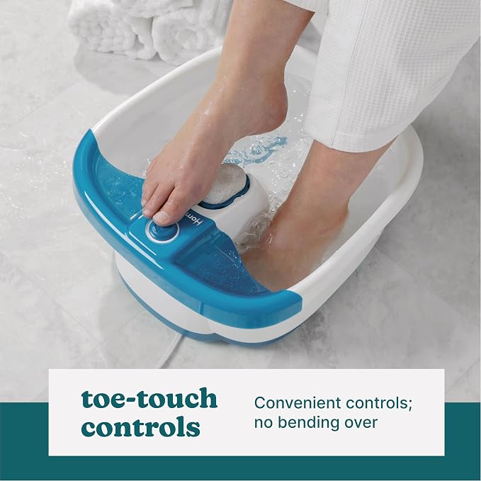 Homedics Bubble Mate Foot Spa, Toe Touch Controlled Foot Bath - Image 6