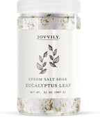 Jovvily Epsom Salt with Eucalyptus Leaf & Eucalyptus Oil, Soaking Solution by Jovvily
