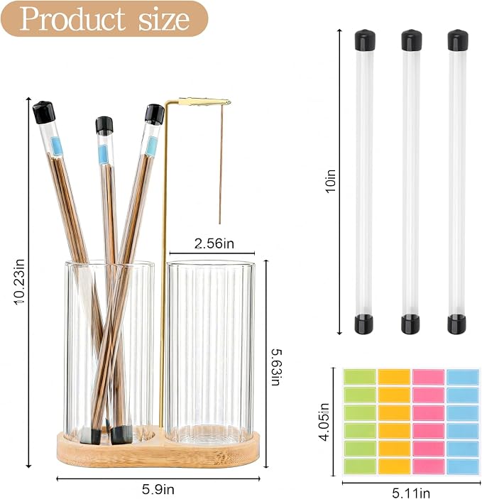 Glass Incense Holder, 2 in1 Incense Sticks Burner Holder - Image 2