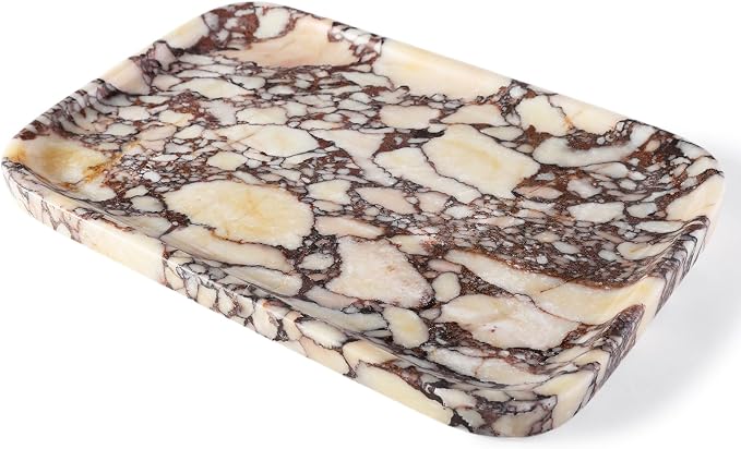 Karibiber Calacatta Marble Vanity Trays, Marble Bathroom Tray Countertop - Image 2