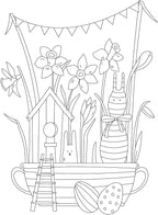 Jekohor Spring Theme Adult Coloring Book - Image 4
