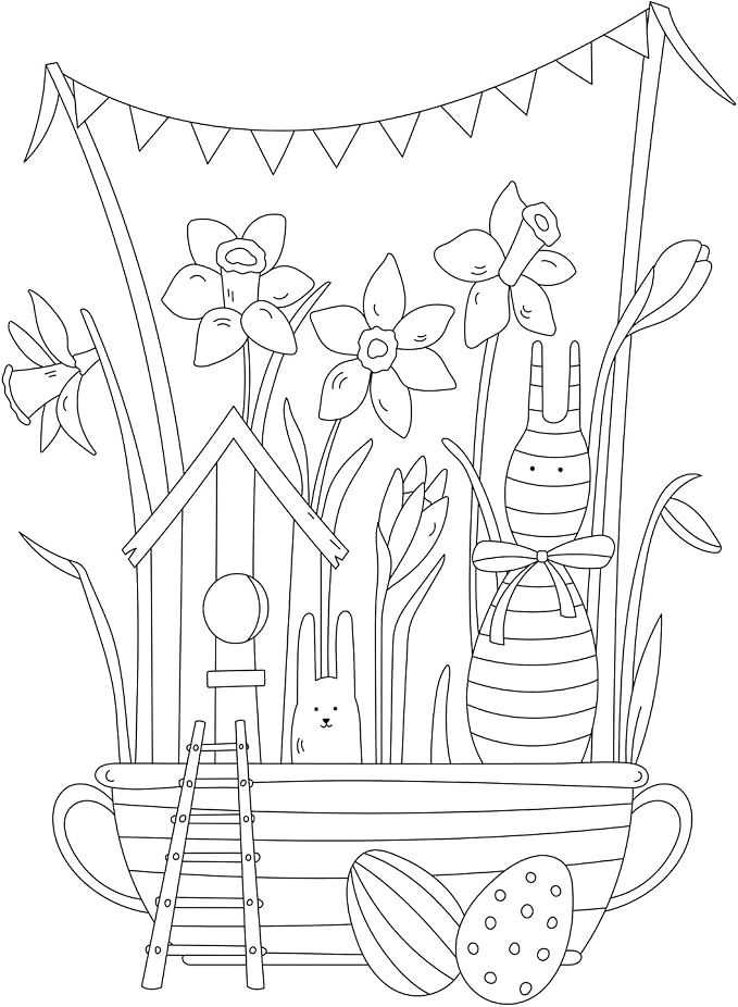 Jekohor Spring Theme Adult Coloring Book - Image 4