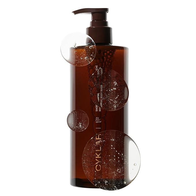 CYKLAR Sensorial Body Wash. Sacred Santal Hydrating Cleanser by Cyklar