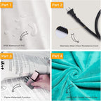 Toozey Large Pet Heating Pad, 6 Adjustable Temperature Dog Cat Heating Pad - Image 3