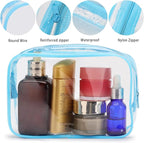 Tbestmax 10 Pcs Clear Cosmetic Bags Makeup Bags Portable Waterproof Travel - Image 3