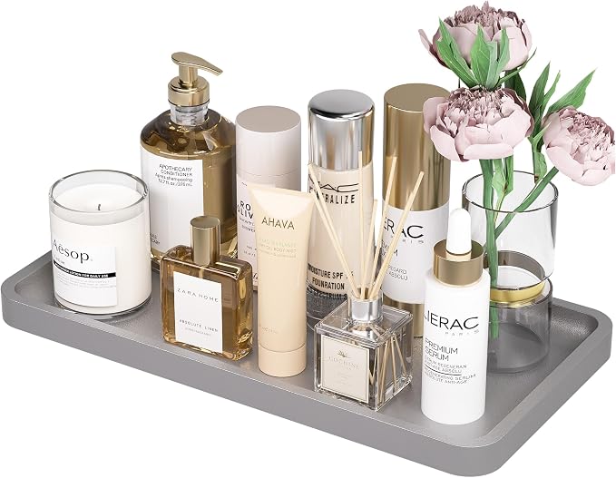 Weenson Bathroom Vanity Tray for Perfume Makeup Jewelry Decor Candle, Bamboo by Weenson