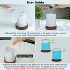 EQUSUPRO Essential Oil Diffuser 150ml Black Metal Aromatherapy Oil Diffuser - Image 6