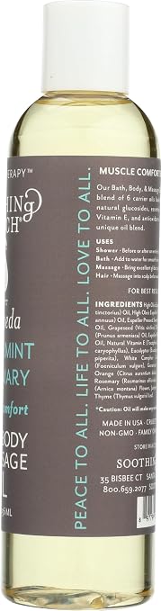 Soothing Touch Bath & Body Massage Oil, Muscle Comfort - 8 Oz - Image 6