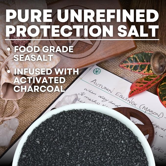 Black Salt for Protection Rituals & Wiccan Spells, Handcrafted Negative Energy - Image 4