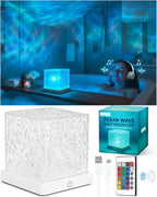 Rechargeable Shower Light No Wiring, 16 Color Ocean Wave Projector Light by Unknown