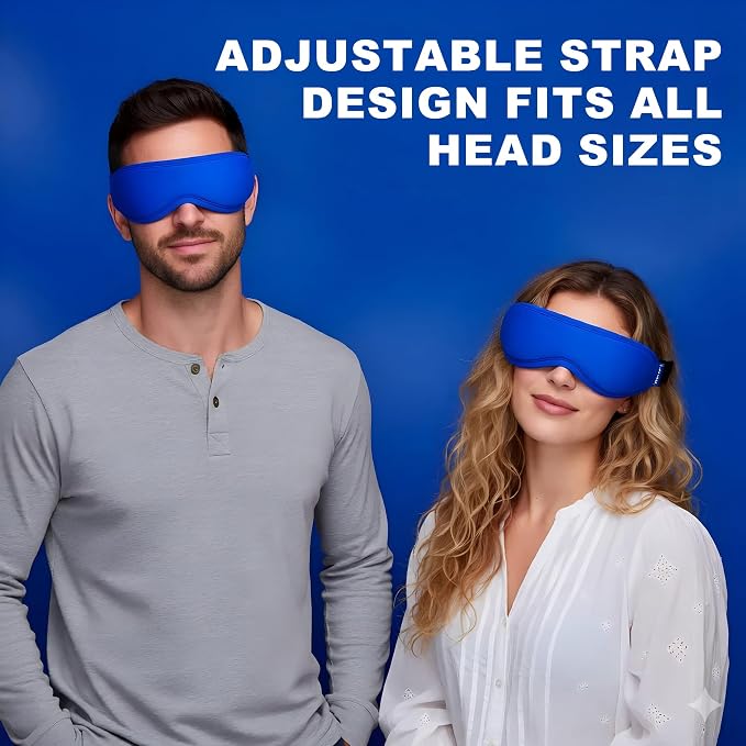 Contoured Ice Eye Mask for Puffy Eyes: Gel Cold Compress for Dark Circles - Image 6