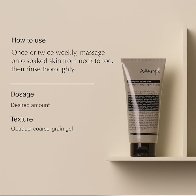 Aesop Redemption Body Scrub | Fine-Grain Exfoliating Body Polish - Image 2