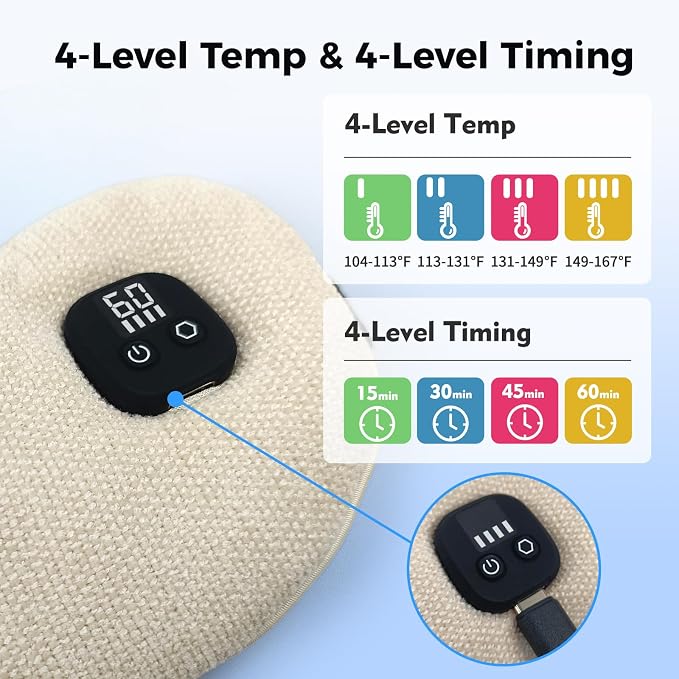 Heated Eye Mask for Dry Eyes, Cordless Warm Eye Compress - Image 3