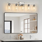 Unicozin Modern Bathroom Light Fixtures, 5 Light Vanity Lights Over Mirror - Image 9