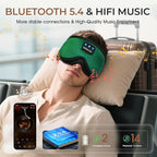 Sleep mask Headphones, 100% Blackout 3D Zero Eye Pressure Bluetooth Sleep mask - Image 5