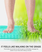OTHWAY Non Slip Grassy Bathtub Mat : 25.6X13.4 inches Sturdy But Soft Bath - Image 5