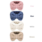 4 Pack Makeup Spa Headband Microfiber Bow Towel Soft Fluffy Washing Face - Image 2