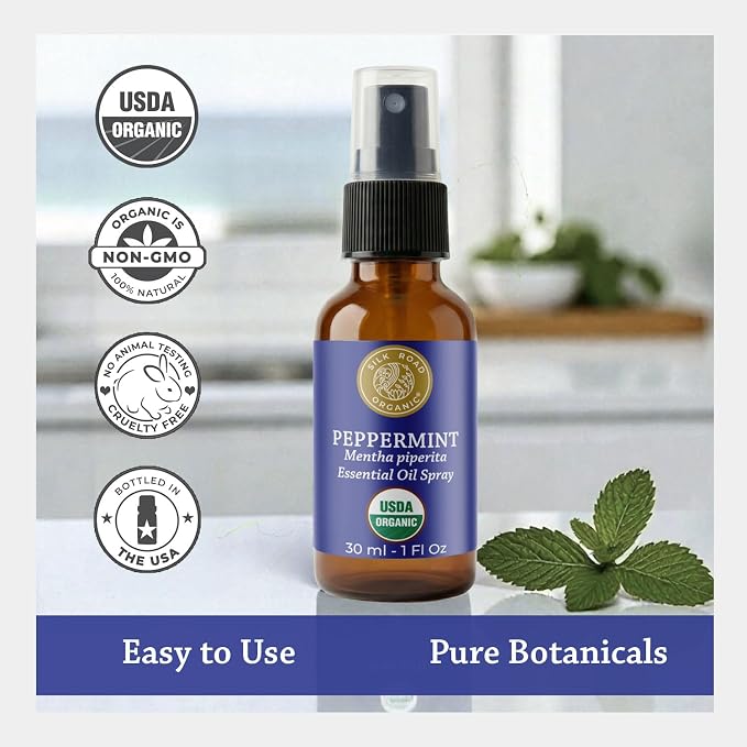 Silk Road Organic Peppermint Essential Oil Spray - Image 5