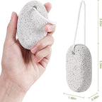 2PCS Natural Pumice Stone, Asqraqo Lava Pedicure Tools Hard Skin Callus Remover - Image 2