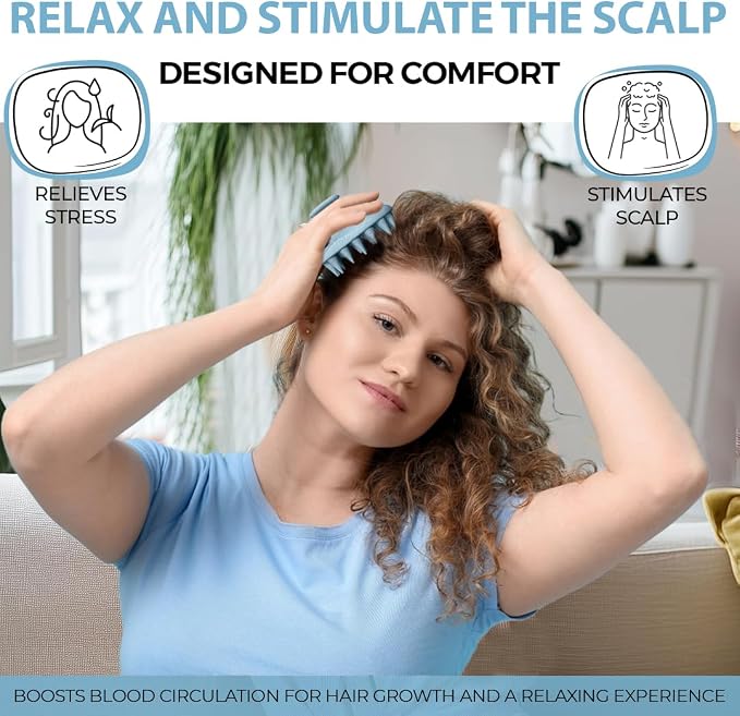 Fiora Naturals Scalp Massager Shampoo Brush - Image 6