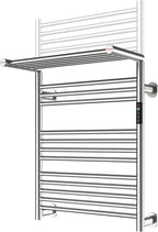 High-Density Foldable Heated Towel Rack, Smart Dual-Zone App/Voice Control by Caldayx