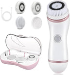 Facial Cleansing Brush, 4 in 1 Electric Face Scrubber by DotPet